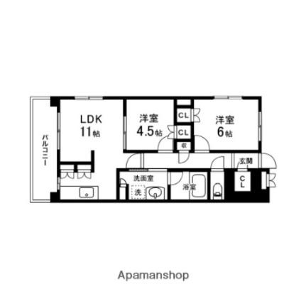 杜の丘レジデンス 319｜宮城県黒川郡大和町杜の丘２丁目(賃貸マンション2LDK・3階・55.00㎡)の写真 その2