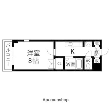 バーシティハウス市名坂 210｜宮城県仙台市泉区市名坂字御釜田(賃貸マンション1K・2階・27.65㎡)の写真 その2