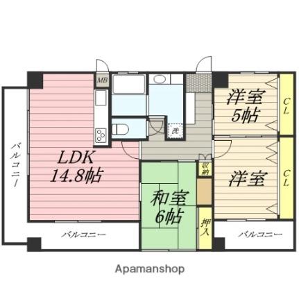 ダンデェリオン ｜宮城県仙台市泉区八乙女１丁目(賃貸マンション3LDK・7階・77.60㎡)の写真 その2