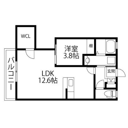 クレイドル栗生 ｜宮城県仙台市青葉区栗生５丁目(賃貸アパート1LDK・2階・40.94㎡)の写真 その2