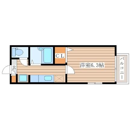 フレール台原 ｜宮城県仙台市青葉区台原７丁目(賃貸アパート1K・1階・20.79㎡)の写真 その2