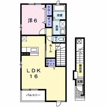 光ａｐａｒｔｍｅｎｔ2 201 ｜ 宮城県大崎市古川中里１丁目（賃貸アパート1LDK・2階・56.47㎡） その2