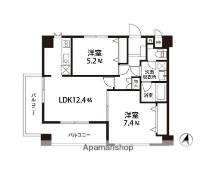 ダンデェリオン  ｜ 宮城県仙台市泉区八乙女１丁目（賃貸マンション2LDK・4階・57.07㎡） その2