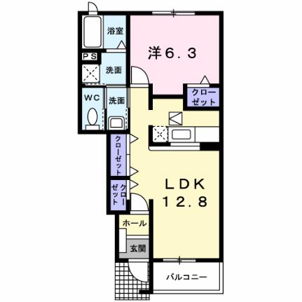 「華」壱番館 102｜宮城県仙台市太白区袋原１丁目(賃貸アパート1LDK・1階・46.49㎡)の写真 その2