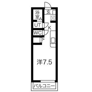 スペチアーレ 208｜宮城県仙台市宮城野区五輪１丁目(賃貸アパート1K・2階・24.22㎡)の写真 その2