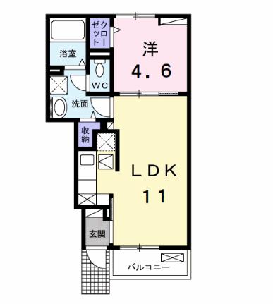 コンフォルターブルVI 102｜茨城県神栖市深芝(賃貸アパート1LDK・1階・36.11㎡)の写真 その2