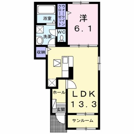 ポルトレジーナ 103｜茨城県鹿嶋市平井東２丁目(賃貸アパート1LDK・1階・50.01㎡)の写真 その2