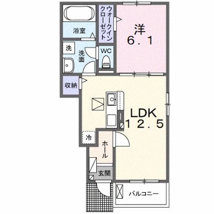 アザレアＴ　II 104｜茨城県取手市谷中(賃貸アパート1LDK・1階・44.70㎡)の写真 その2