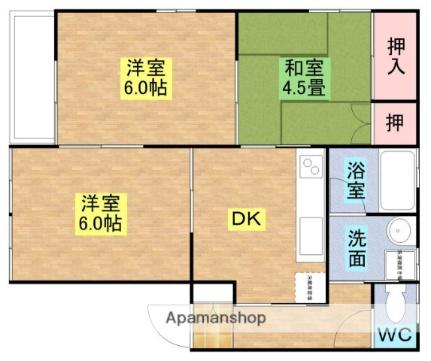 ヒューマンハイツ 102｜栃木県那須塩原市南郷屋４丁目(賃貸アパート3DK・1階・48.44㎡)の写真 その2