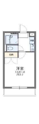 レオパレスＭＭＤII 205｜群馬県太田市南矢島町(賃貸アパート1K・2階・23.18㎡)の写真 その2