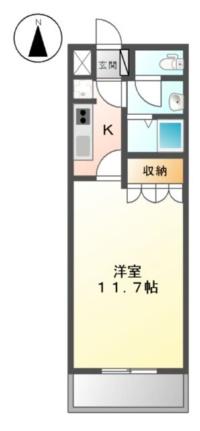 エルム 00202｜栃木県足利市山川町(賃貸アパート1K・2階・33.25㎡)の写真 その2