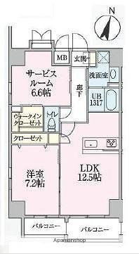 サンコロマール 301｜埼玉県さいたま市浦和区北浦和１丁目(賃貸マンション1SLDK・3階・61.44㎡)の写真 その2