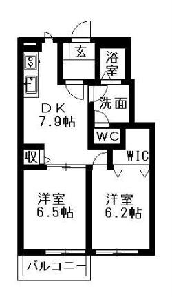 ルミエール 101｜埼玉県さいたま市桜区大字大久保領家(賃貸アパート2DK・1階・48.28㎡)の写真 その2