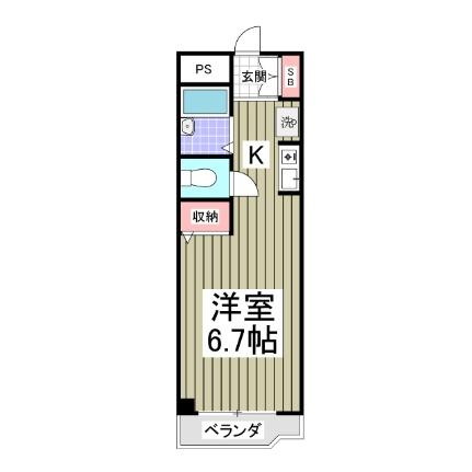 第3関根ビル 401｜埼玉県さいたま市北区日進町２丁目(賃貸マンション1K・4階・19.10㎡)の写真 その2