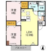 埼玉県久喜市栗原３丁目（賃貸アパート2LDK・1階・55.44㎡） その2