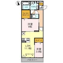 埼玉県春日部市藤塚（賃貸アパート2LDK・2階・54.42㎡） その2