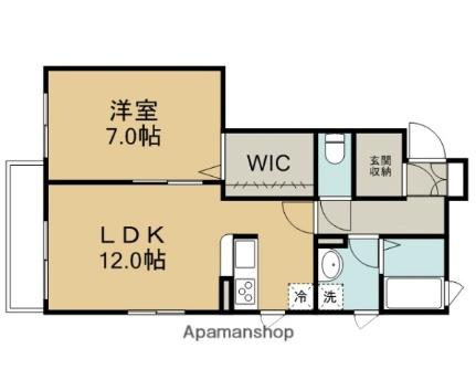 埼玉県川越市霞ケ関東１丁目（賃貸アパート1LDK・1階・52.27㎡） その2