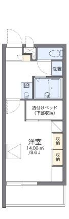 レオパレスプランタン 207 ｜ 埼玉県日高市大字鹿山（賃貸アパート1K・2階・23.18㎡） その2