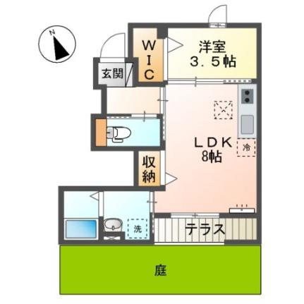 ドマーニ 101｜埼玉県飯能市南町(賃貸アパート1LDK・1階・33.67㎡)の写真 その2