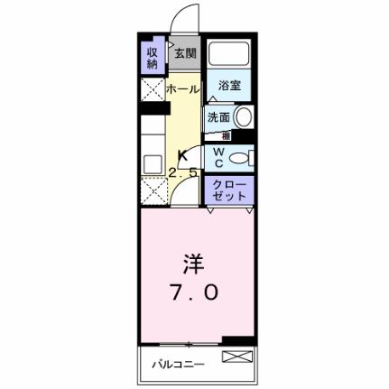 プレッソ・ベルウッド 202｜千葉県市川市田尻４丁目(賃貸アパート1K・2階・26.11㎡)の写真 その2