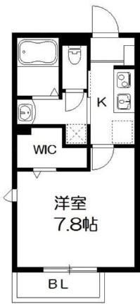 ウッドホーク　クラブ 106号室 ｜ 千葉県船橋市北本町１丁目（賃貸アパート1K・1階・27.02㎡） その2