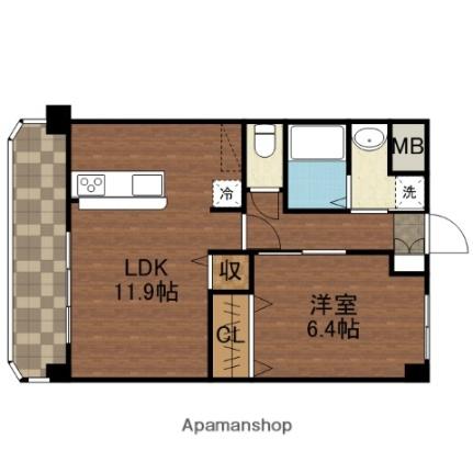 ヴィレッジ西山ＮＯ．5 205｜千葉県市川市新田２丁目(賃貸マンション1LDK・2階・44.17㎡)の写真 その2