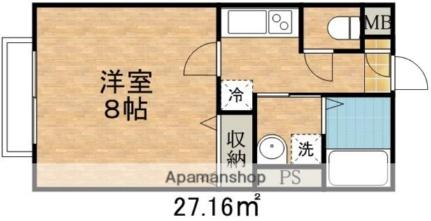 千葉県船橋市東船橋１丁目（賃貸アパート1K・2階・27.16㎡） その2