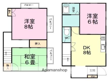 千葉県船橋市習志野台４丁目(賃貸アパート3DK・1階・34.00㎡)の写真 その2