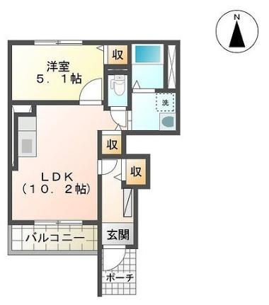 リズ・プラトリー 101｜千葉県八千代市ゆりのき台７丁目(賃貸アパート1LDK・1階・39.86㎡)の写真 その2