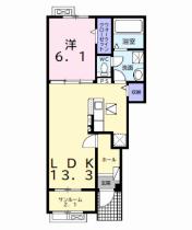 ブルジェオンフルール 102 ｜ 千葉県木更津市久津間（賃貸アパート1LDK・1階・50.05㎡） その2