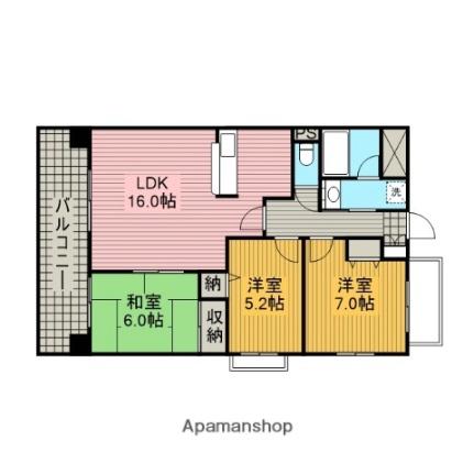 ＳｕｎＰｉｅｒ（913136） 701 ｜ 千葉県松戸市常盤平１丁目（賃貸マンション3LDK・7階・71.95㎡） その2