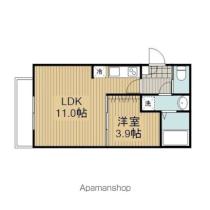 セレーネ元山 202 ｜ 千葉県松戸市五香南３丁目（賃貸アパート1LDK・2階・32.87㎡） その2