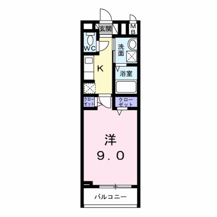 カンパネラ 302｜神奈川県川崎市高津区下作延２丁目(賃貸アパート1K・3階・29.53㎡)の写真 その2