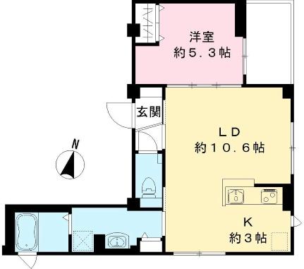 アドヴァンス等々力 203号室｜東京都世田谷区等々力７丁目(賃貸マンション1LDK・2階・43.63㎡)の写真 その2