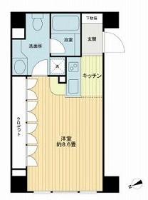 エンゼルピュア高輪 0102｜東京都港区高輪２丁目(賃貸マンション1R・1階・29.21㎡)の写真 その2