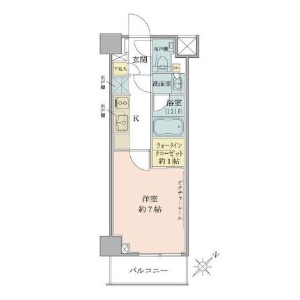 ザ・パークワンズ目黒不動前 417｜東京都品川区西五反田５丁目(賃貸マンション1K・4階・25.67㎡)の写真 その2