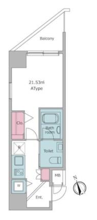 レジディア虎ノ門 0805｜東京都港区西新橋２丁目(賃貸マンション1K・8階・21.53㎡)の写真 その2