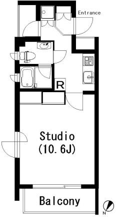 ラティエラ乃木坂 304号室｜東京都港区赤坂８丁目(賃貸マンション1K・3階・31.75㎡)の写真 その2