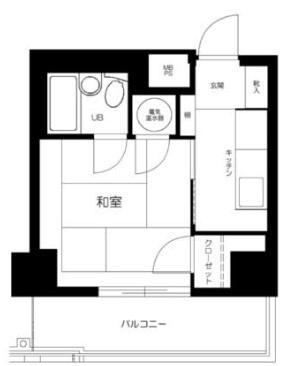 シティハイツ大井町 401｜東京都品川区大井１丁目(賃貸マンション1K・4階・22.15㎡)の写真 その2