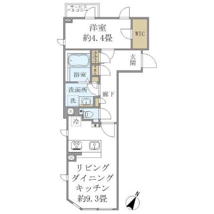 ＣＯＭＰＯＳＩＴＥ高輪 301｜東京都港区高輪１丁目(賃貸マンション1LDK・3階・40.41㎡)の写真 その2