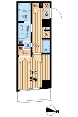 エスティメゾン武蔵小山 0211｜東京都品川区荏原３丁目(賃貸マンション1K・2階・20.73㎡)の写真 その2