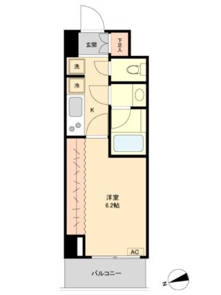 レジデンス雪谷大塚 0411｜東京都大田区南雪谷２丁目(賃貸マンション1K・4階・22.06㎡)の写真 その2