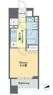 ベルファース戸越スタティオ 0606｜東京都品川区戸越１丁目(賃貸マンション1K・6階・23.60㎡)の写真 その2