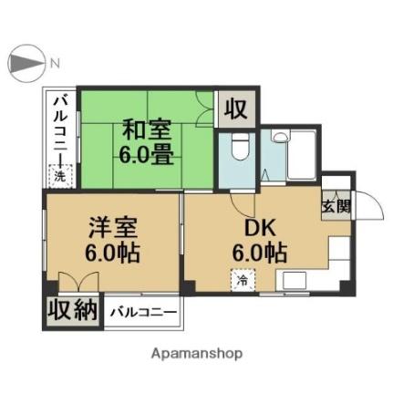 パレスＴ＆Ｔ ｜東京都江戸川区南葛西６丁目(賃貸マンション2DK・4階・40.00㎡)の写真 その2