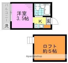 第3紀州ハイツ  ｜ 東京都杉並区梅里１丁目（賃貸アパート1K・2階・9.00㎡） その2