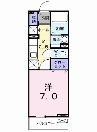 コモドヴィラ 202 ｜ 東京都東大和市立野１丁目（賃貸アパート1K・2階・26.08㎡） その2