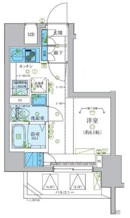 神奈川県川崎市高津区梶ケ谷１丁目（賃貸マンション1R・1階・21.19㎡） その2