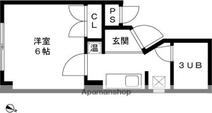 レディース3 101 ｜ 新潟県長岡市山田３丁目（賃貸マンション1K・1階・17.50㎡） その2