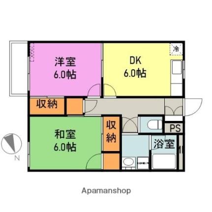 センチュリー荻野 ？102｜新潟県長岡市荻野２丁目(賃貸アパート2DK・1階・50.13㎡)の写真 その2