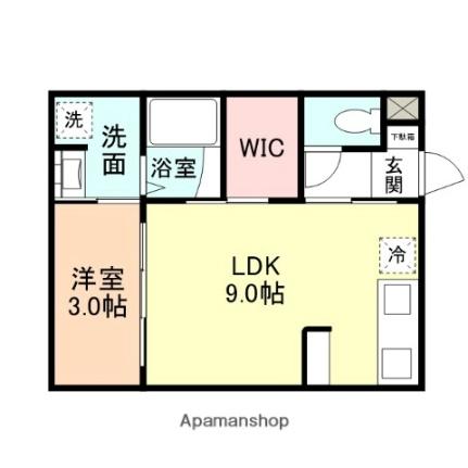 ＩＮＴＥＧＲＡＬ大泉II 101｜富山県富山市大泉(賃貸アパート1LDK・1階・31.12㎡)の写真 その2